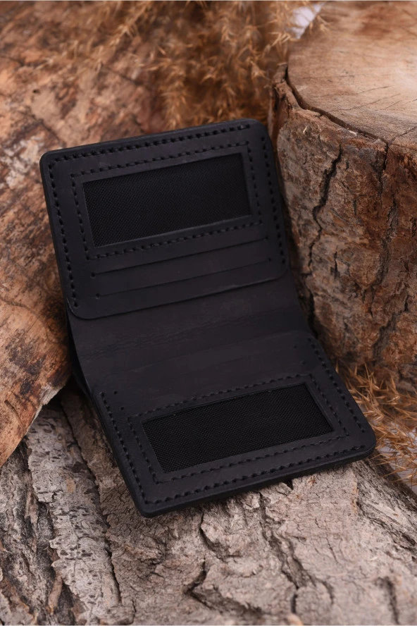 El Yapımı Hakiki Deri Cüzdan - 4