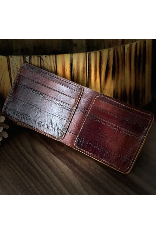 El Yapımı Hakiki Deri Cüzdan - 4
