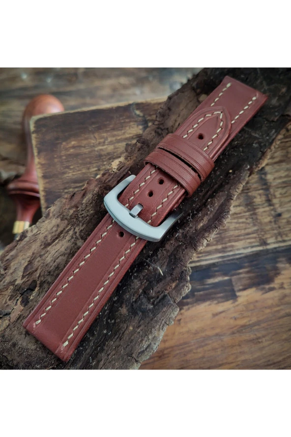 El Yapımı Deri Saat Kordonu - 2