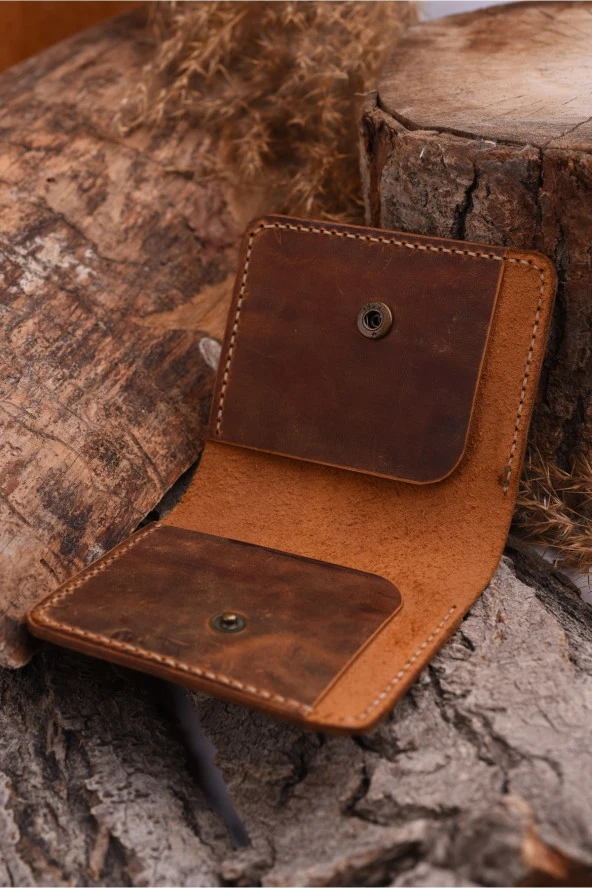 El Yapımı Hakiki Deri Cüzdan - 3