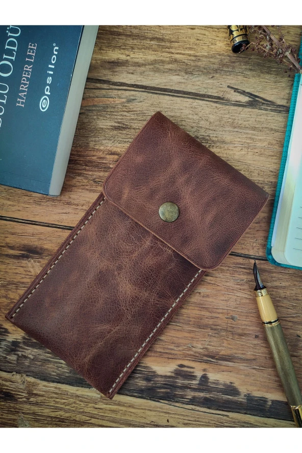 El Yapımı Deri Kalemlik - 3