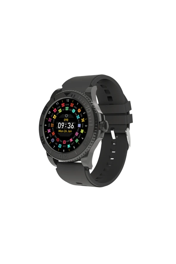 Redmi Note 9 Uyumlu Akıllı Saat Konuşma Özellikli Classic Model - Resim 3