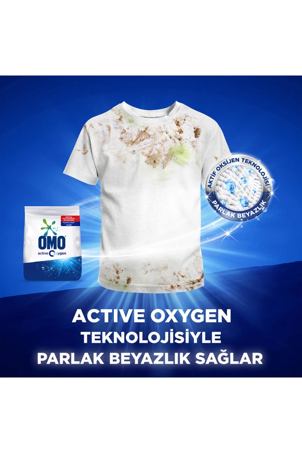 Omo Active Oxygen Etkili Toz Çamaşır Deterjanı Beyazlar Için Leke Çıkarıcı 6 Kg 2 adet - 9