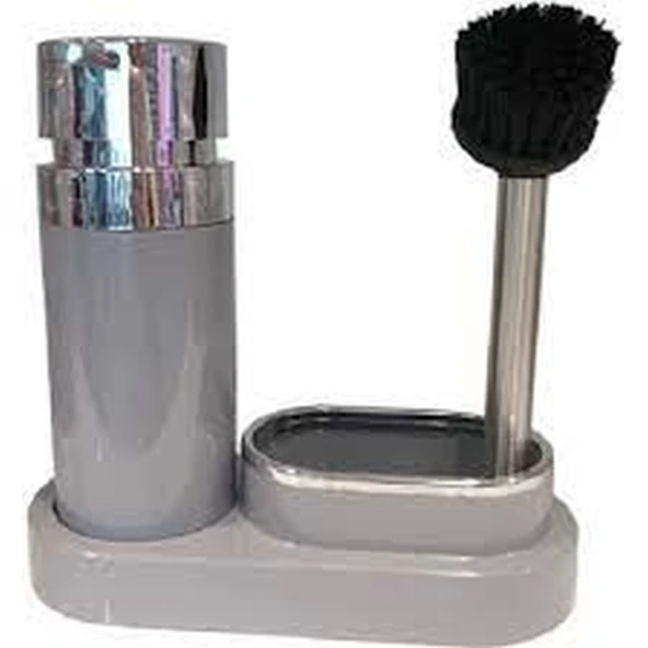 Primanova Polen Mutfak Seti Gri Sıvı Sabunluk M-E43-07 ürün görseli 1