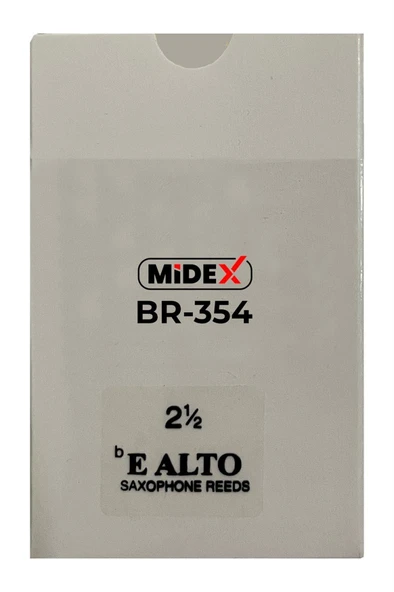 Midex BR-354A Alto Saksafon Kamışı 10'LU Paket ( NO:2.5 ) - Resim 3