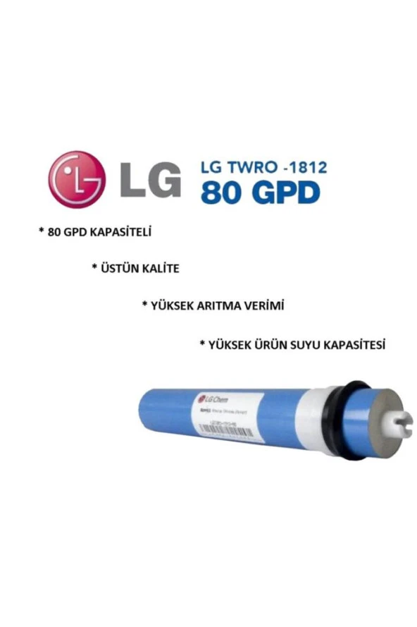 Su Arıtma Cihazı Membran Filtre 80 Gpd Lg Chem