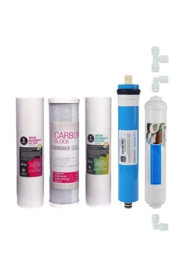 Ds Natural Water Su Arıtma Cihazı Filtresi 5'li Filtre Seti Paket