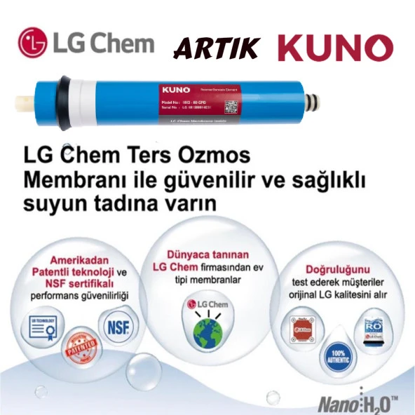 Membran Filtre LG Chem 80 Gpd - Resim 2