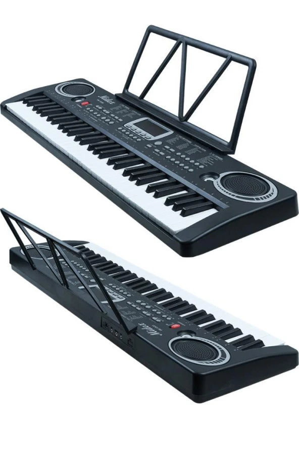 Midex PS-1500BK-H Başlangıç İçin 61 Tuşlu Org Kulaklık Notalık Adaptör Öğrenim Metodu (100 Ses 100 Ritim) - 4