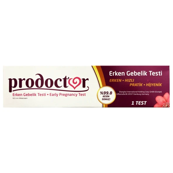 Prodoctor Pratik Erken Gebelik Testi 4Lü PAKET (SKT:10/2025)