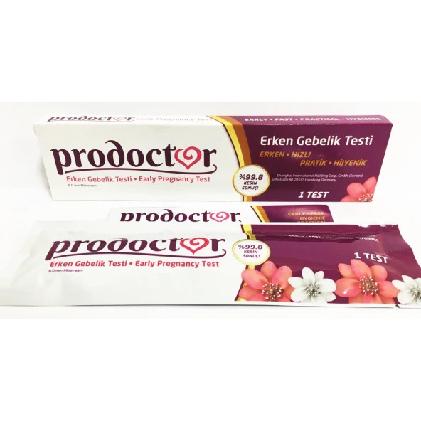 Prodoctor Pratik Erken Gebelik Testi 4Lü PAKET (SKT:10/2025) - 2