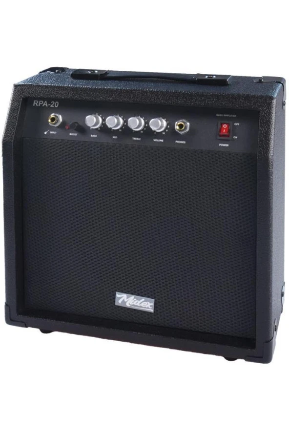 Midex RPA-20BK-HD Bas Gitar Amfisi 20 Watt (Kulaklık ve Jak Kablosu Dahil) - 4