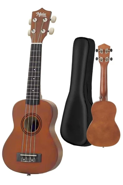 Midex UKX-901M Brown Soprano Ukulele (Askı Çanta Metod Pena) - Resim 2