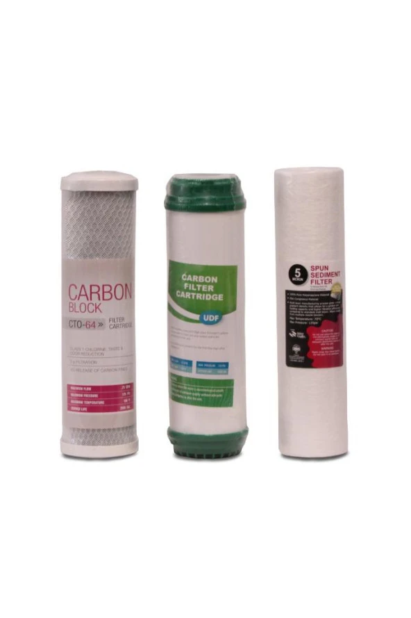 Ons 3lü Su Arıtma Ön Filtre Seti ürün görseli