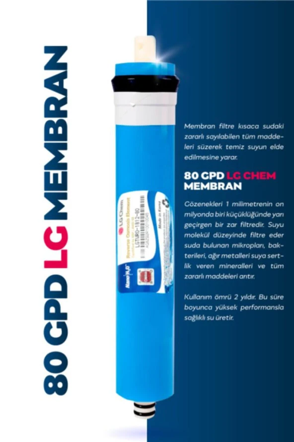 Lg Chem 80 Gpd Membran Teknolojisi Orjinal Lg - Resim 2