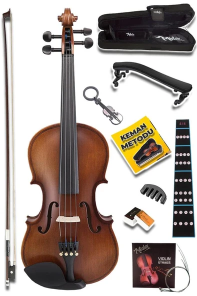 Midex LMA-544TYS 1/2 Profesyonel Keman 2/4 Çocuk Kemanı 8-10 Yaş (Yastık Susturucu Yedek Tel Çanta Yay Reçine Metod) ürün görseli 1