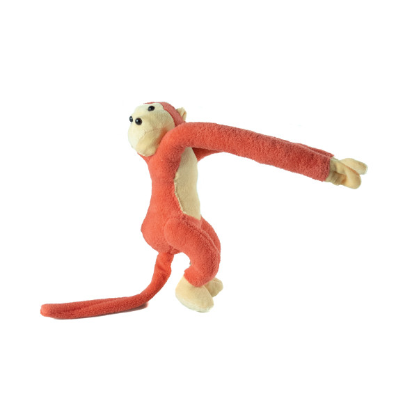 Pelüş Maymun Sevimli Sarılan Maymun Turuncu 50 Cm