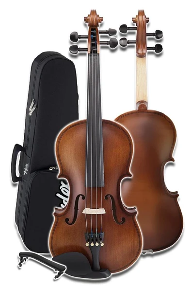 Midex LMA-544TYS 1/2 Profesyonel Keman 2/4 Çocuk Kemanı 8-10 Yaş (Yastık Susturucu Yedek Tel Çanta Yay Reçine Metod) - Resim 3