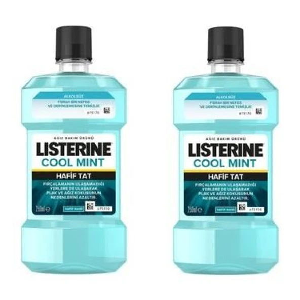 Listerine Cool Mint 250+250 ml Hafif Tat