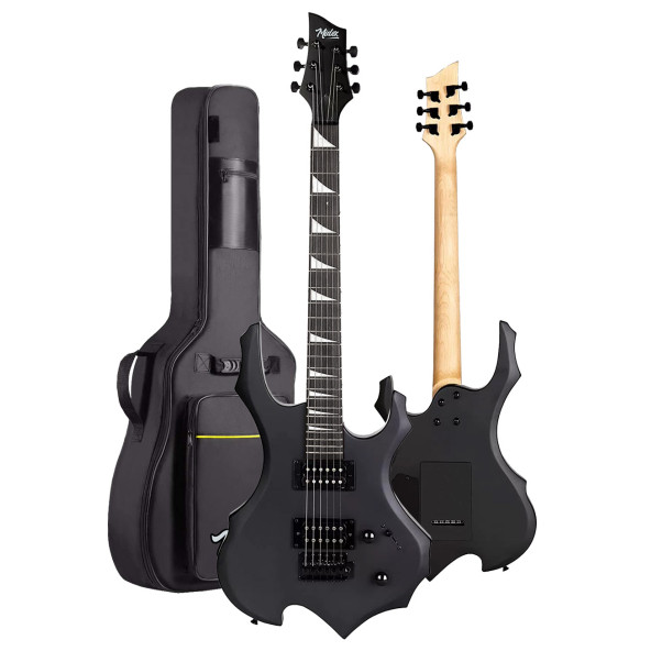 Midex Force Masif Ağaç Üst Seviye Elektro Gitar H-H Profesyonel Full Set Aksesuarlı - 3