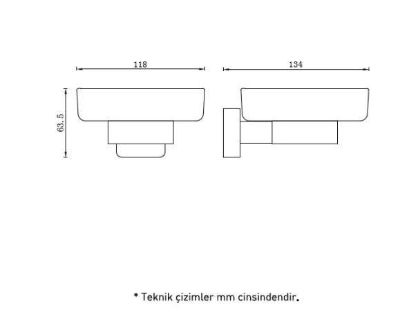 Bocchi Ferrara Sabunluk Buzlu Cam- Krom 3005 0002 - Resim 2