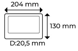 Multitek Multibus Sistem MB74-S 7 inç Daire Görüntülü Diafon Ekranı 9G 01 04 0001S - 2