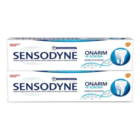 Sensodyne Onarım ve Koruma Diş Macunu 75ml 1+1 Set