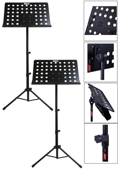 Lastvoice Nt-104X 2Lİ SET Şef Tipi Katlanır Nota Standı Sehpası ürün görseli