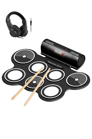 Midex DDX-70 Dijital Davul 7 Ped 2 Ayak Pedalı (Kulaklık Çubuklar Adaptör Full Set) ürün görseli