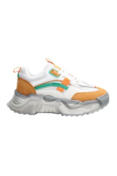 Kadın Ortopedik Taban Fileli Sneaker Günlük Spor Ayakkabı SLZ00028 - 3