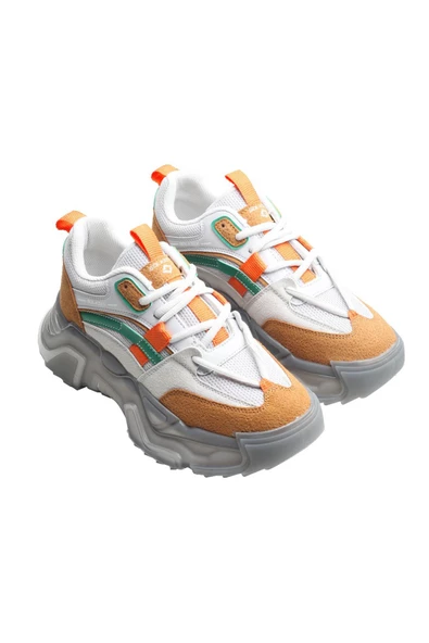 Kadın Ortopedik Taban Fileli Sneaker Günlük Spor Ayakkabı SLZ00028 - 2
