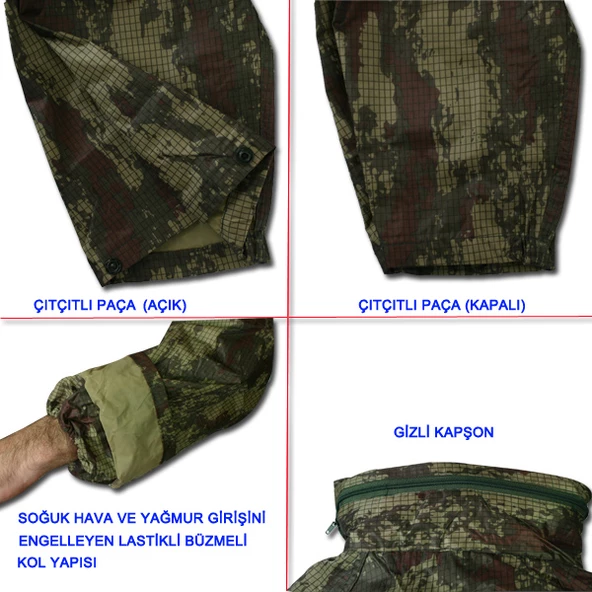 Savage Imperteks Takım Yağmurluk 11010 (Dijital Kamuflaj) XL - Resim 2