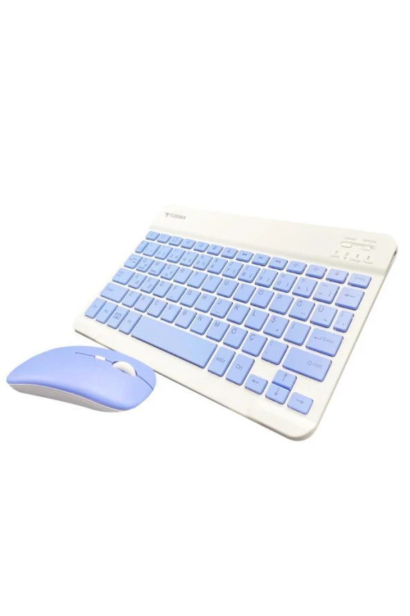 TORİMA Mor TMK-04 Kablosuz Klavye Ve Mouse Seti - 2