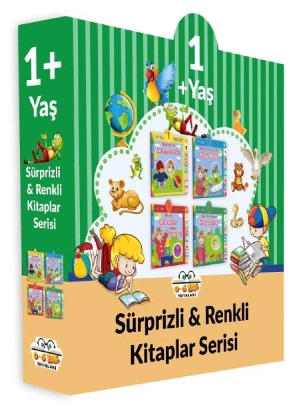 Sürprizli Renkli Kitaplar - 4 Kitap Set (1+Yaş)