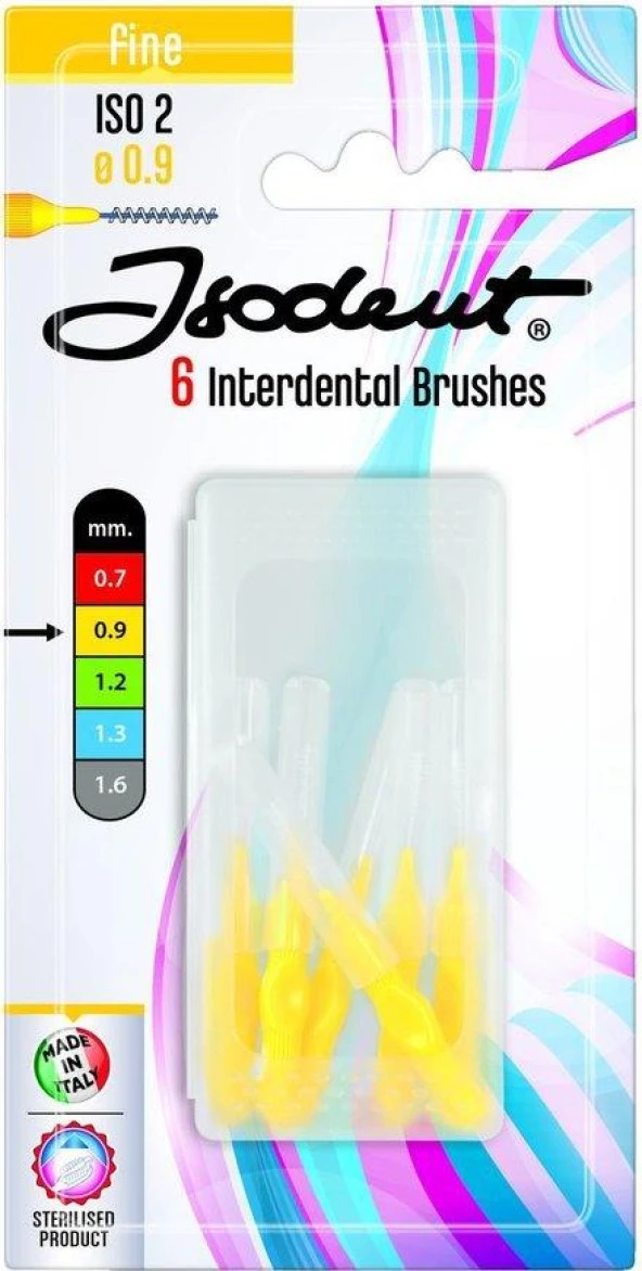 İsodent Interdent Brush 0,9 mm Fine 6 lı