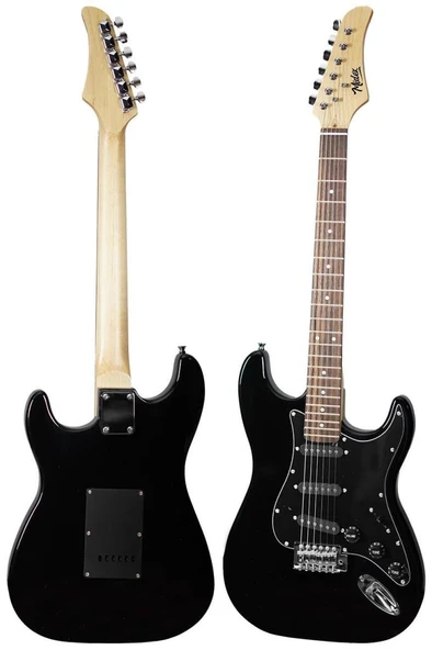 Midex RPH-30BK Gül Klavye Strat Kasa SSS Elektro Gitar Seti - Resim 3