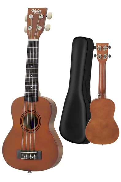Midex UKX-233M Kahverengi Concert Ukulele (Askı Çanta Metod Pena) - 2