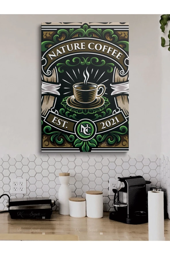 Cafe Caffe Cafeler Kahve Büfe Büfeler Için Abstract Trend Dekoratif Kanvas Canvas Tablo Tablolar