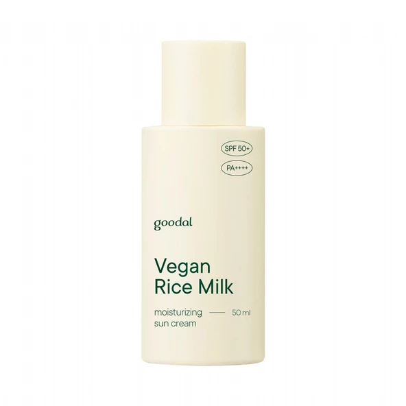 Goodal Vegan Rice Milk Moisturizing Sun Cream - Pirinç Sütü Özlü Nemlendirici Güneş Kremi SPF 50+ PA++++