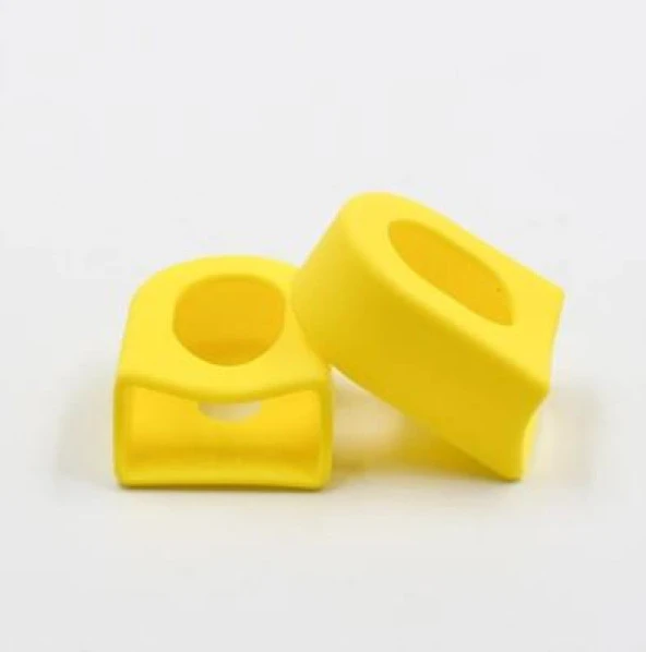 Xbyc 0056 Bisiklet Aynakol Pedal Kolu Koruyucu Silikon PVC Koruyucu Sarı