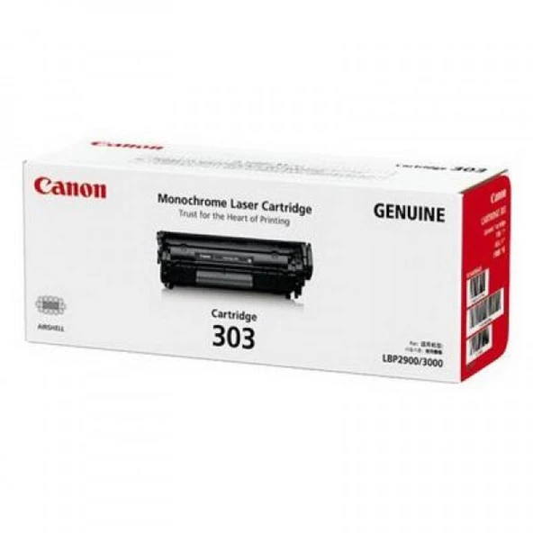 Canon 303 Siyah Orjinal Toner