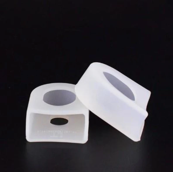 Xbyc 0056 Bisiklet Aynakol Pedal Kolu Koruyucu Silikon PVC Koruyucu Beyaz - 2