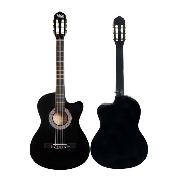 Midex Cg-390Bk-Xbag Siyah Klasik Gitar 4/4 Sap Ayarlı Kesik Kasa Full Set (Çanta Tuner Askı Capo Metod Pena) - 4