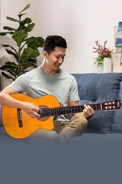 Midex CG-390M-XBAG Klasik Gitar 4/4 Sap Ayarlı Kesik Kasa (Çanta Tuner Askı Capo Metod Pena) - 5