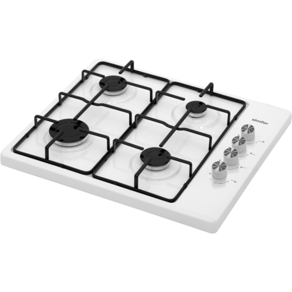 SİMFER T3011-LPG SET ÜSTÜ BEYAZ OCAK EMAYE IZGARA