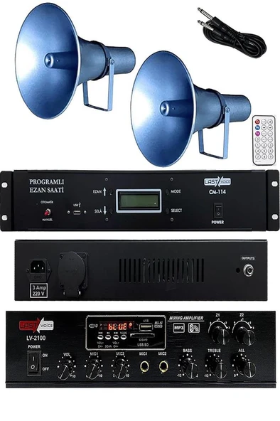 Lastvoice Ekonomik Set-3 Ezanmatik 100W Anfi ve Hoparlör Seti ürün görseli