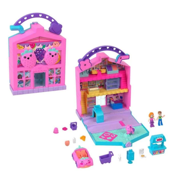 Polly Pocket Pollyville Marketi Oyun Seti HRD45 Lisanslı Ürün