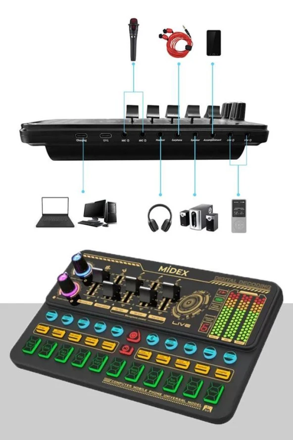 Lastvoice BM800 Live Platinium Set Efektli Ses Kartı Mikrofon Stand Kayıt Canlı Yayın Seti (PC ve Telefon) - 4