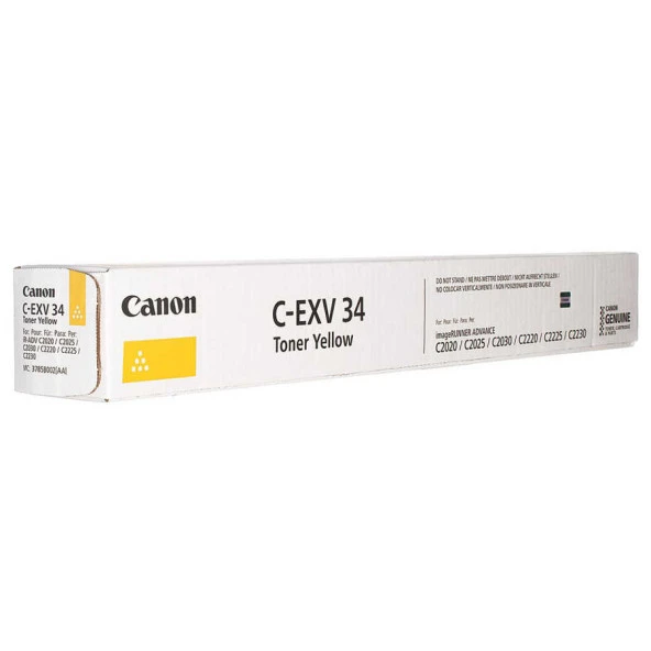 Canon C-EXV34Y Sarı Orjinal Toner ürün görseli