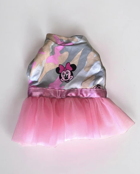 Pinky Minnie Tütülü Köpek Elbisesi, Kıyafeti Tutu - 6